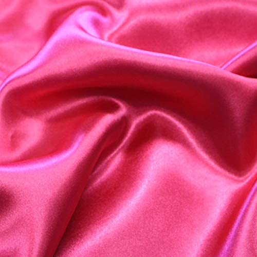 Cloud Fino Cloud Fino 100 Pure Silk Satin Comforter 400GSM Box Stitching Gives Rich Feeling Bright Colors Glorious LookingSuper Soft Cosy and Light Weight Luxurious QualitySuper KingHot Pink98x116 inch  - Image 4