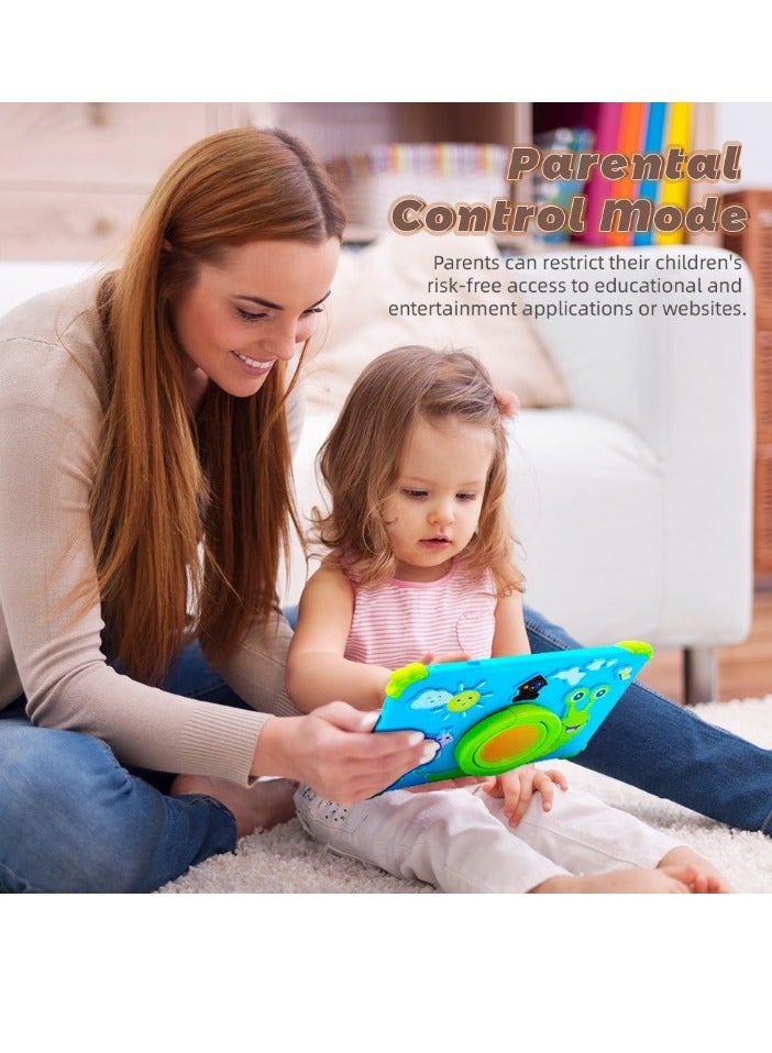 AROAQ NPAD703 7 Inch Wifi Tablet, 3200mah Portable Learning Educational Children Tablet, 4GB RAM 128GB ROM Lightweight Kids Android Pad For Learning Gaming, (1pc, Blue) - Image 4