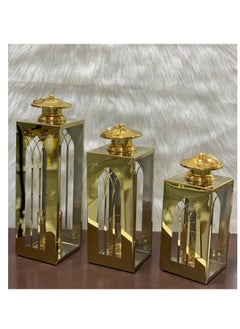 ماركة غير محددة طقم فوانيس ذهبي باحجام مختلفة انيق للغاية  - Image 2