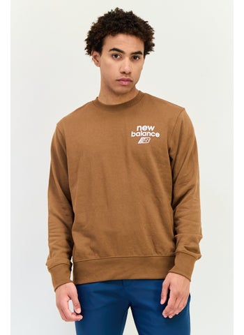 Men Sportswear Fit Long Sleeve Outdoor Sweatshirt, Brown - pzsku/Z02B61AE212E0E5593D18Z/45/1747056866/d149fc3c-41a4-4b83-a8c4-fdacba707b22