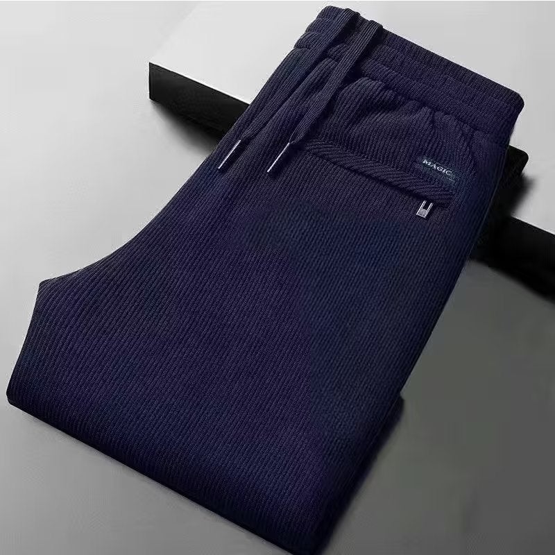 Winter Corduroy Casual Pants for Men Blue [regular]]  - Image 1