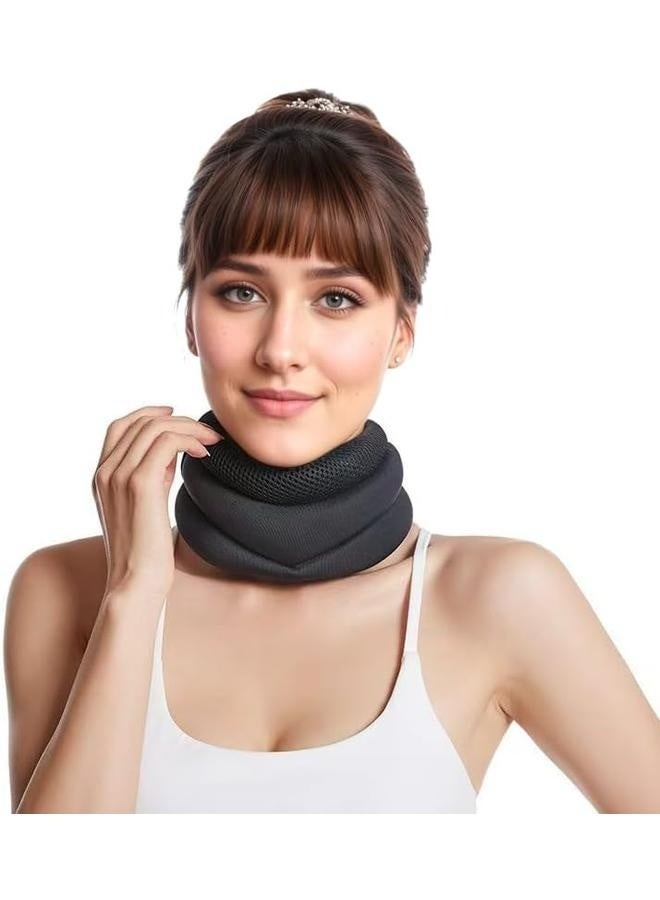 Generic Anti-Snoring Neck Brace，Adjustable Neck Support，Cervical Neck Support Pillow,Adjustable Cervical Collar for Snoring Relief&Neck Pain-Ergonomic for Spine Pressure Relief (Black)  - Image 1