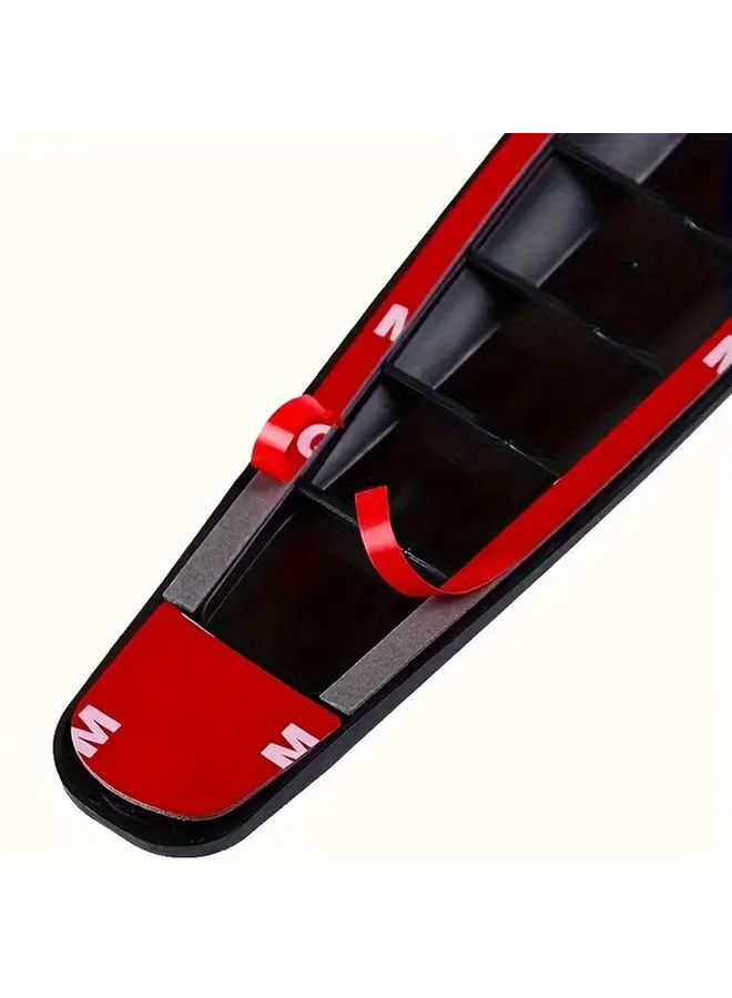 Red Universal Rubber Bumper Protector 2pcs Front Rear Corner Guard Collision Protection - Image 5