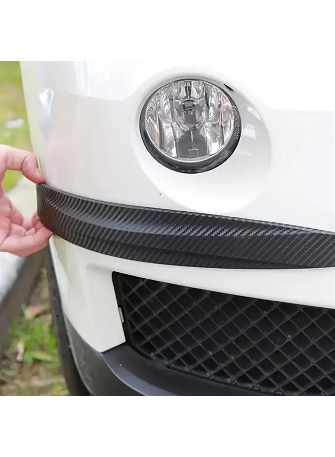 Red Universal Rubber Bumper Protector 2pcs Front Rear Corner Guard Collision Protection - Image 3