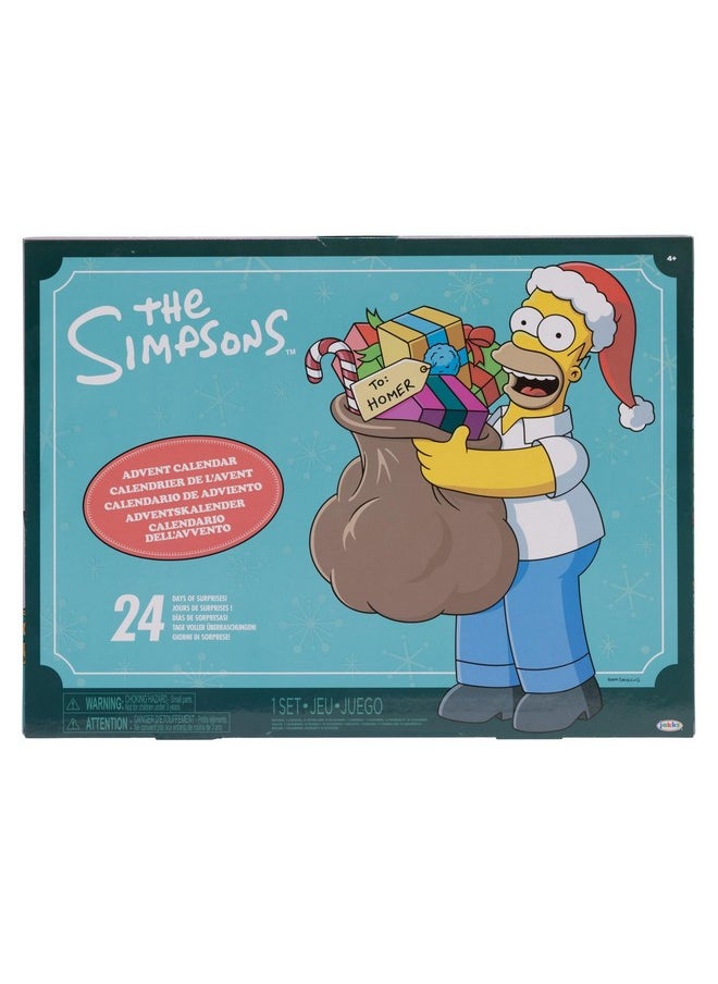 Jakks Pacific Disney The Simpsons Advent Calendar Holiday 2024-24 Days of Surprises with Mystery Characters and Accessories! Approximately 1.5” Inch Scale Action Figures  - Image 1