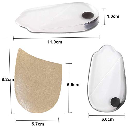 Mcvcoyh 3 Pairs Orthopedic Insoles for Men Women Orthotic Inserts Lateral Heel Wedges Shoe Inserts for Corrective Pronation Supination OX Type Leg Corrective - Image 5