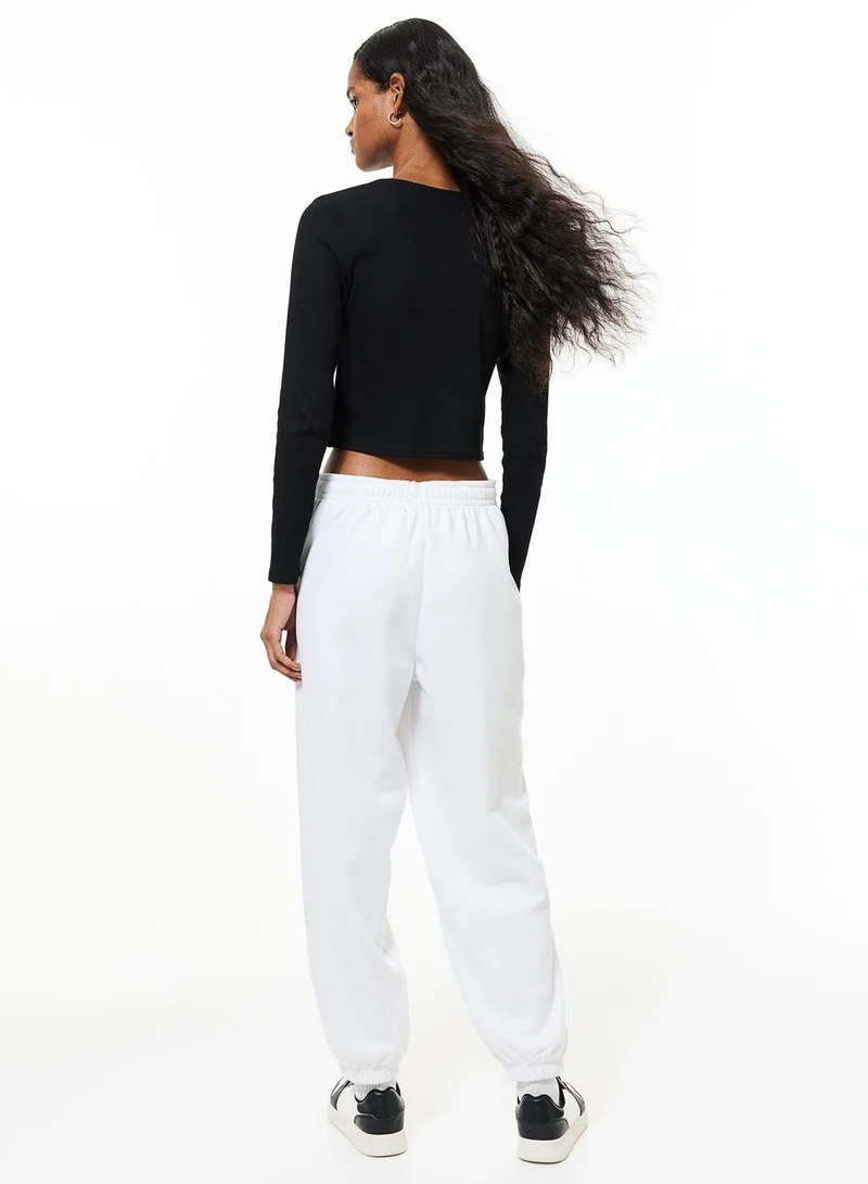 H&M Ribbed Crew Neck Top