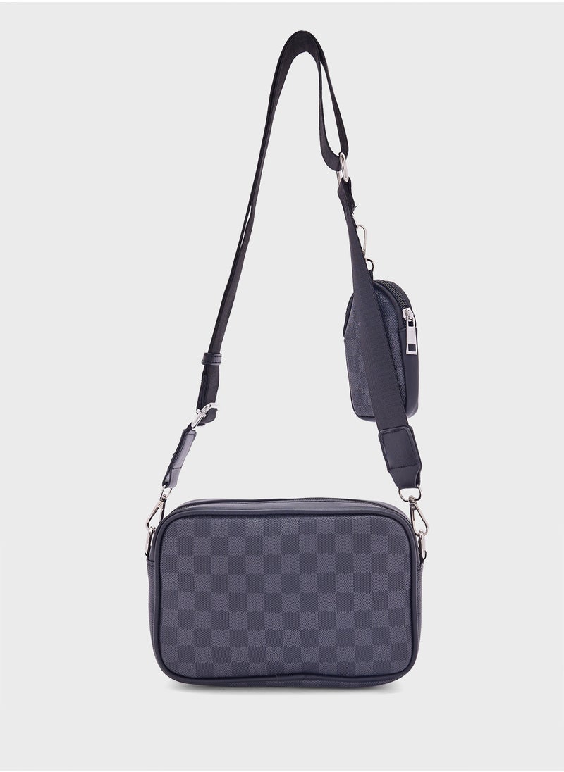 Robert Wood Cross Body Messenger Bag  - Image 3