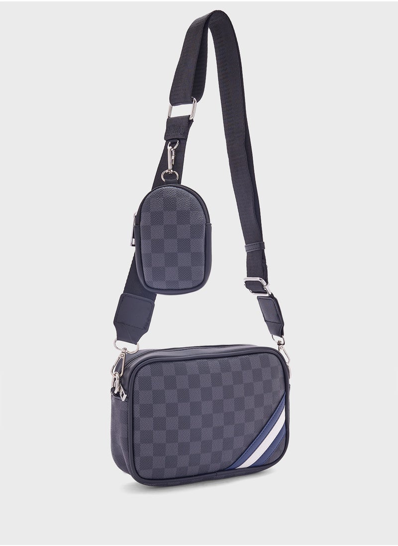 Robert Wood Cross Body Messenger Bag  - Image 4