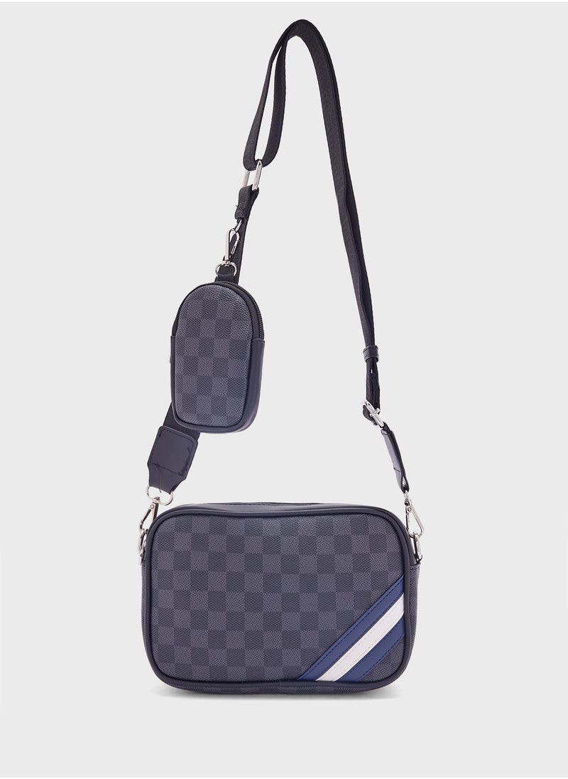 Robert Wood Cross Body Messenger Bag  - Image 1