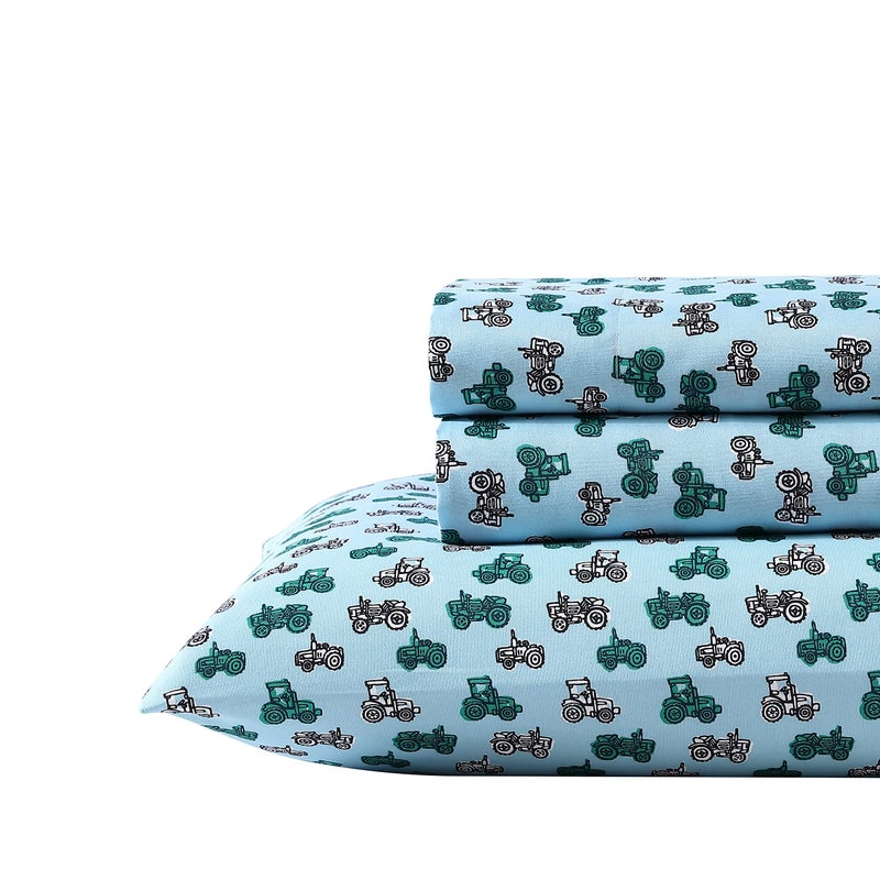 Eddie Bauer Eddie Bauer Kids - Twin Sheets  Stain Resistant Kids Bedding  Ideal for Toddler Bedding Set (Little Rider Blue  Twin)  - Image 3
