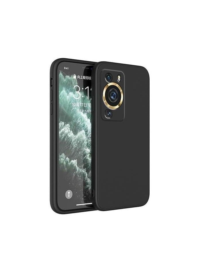جراب متوافق مع هاتف Huawei P60/60 Pro جراب TPU ناعم فائق النحافة واقٍ أنيق لهاتف Huawei P60/60 Pro [حماية من السقوط، غير قابل للانزلاق] - أسود غير لامع