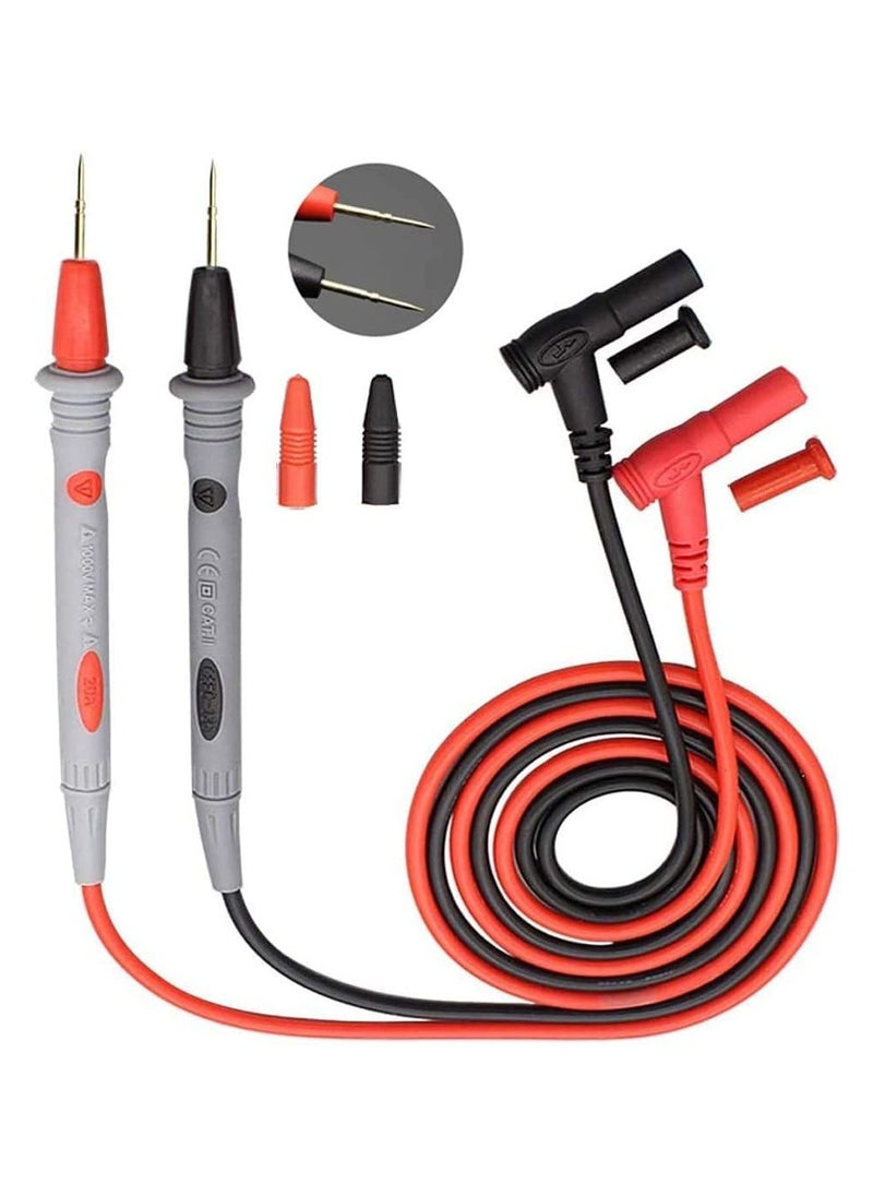 SANMUGEED - 1 Pair Universal Multimeter Test Leads, 1000V 20A Multimeter Leads, Test Leads for Multimeter, Voltmeter - Image 1