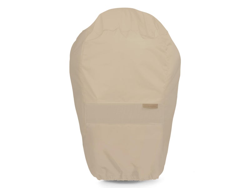 Covermates Classic Round Smoker Cover â€“ All-Weather Water-Resistant Outdoor Smoker Cover with Elastic Hem & Mesh Vents, Heavy-Duty 12-Gauge Vinyl Protection, 22 Diameter x 32H, Classic Tan - Image 1