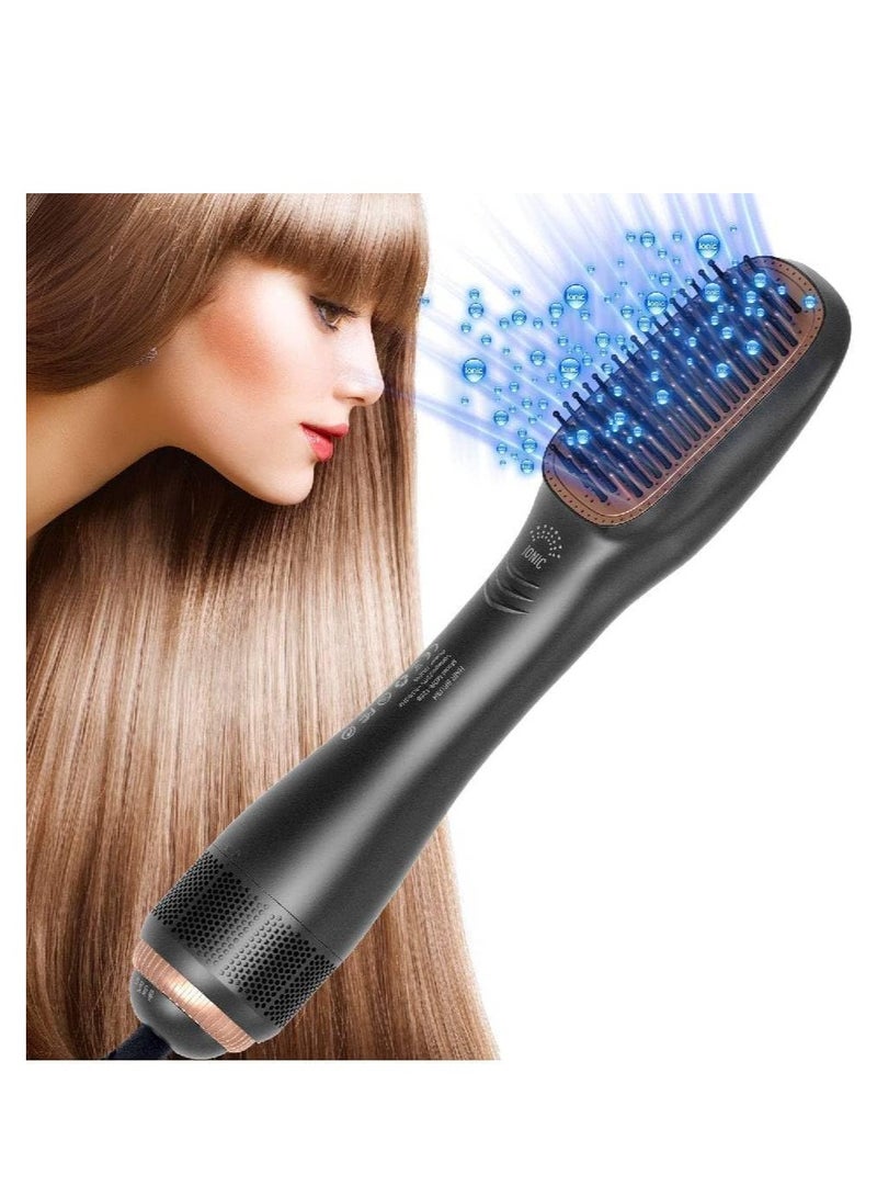 3 In 1 Professional Hair Brush Negative Ion Blow Dryer Straightening Brush Hot Air Styling Comb - Image 1