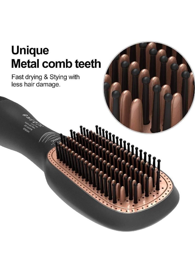 3 In 1 Professional Hair Brush Negative Ion Blow Dryer Straightening Brush Hot Air Styling Comb - Image 4