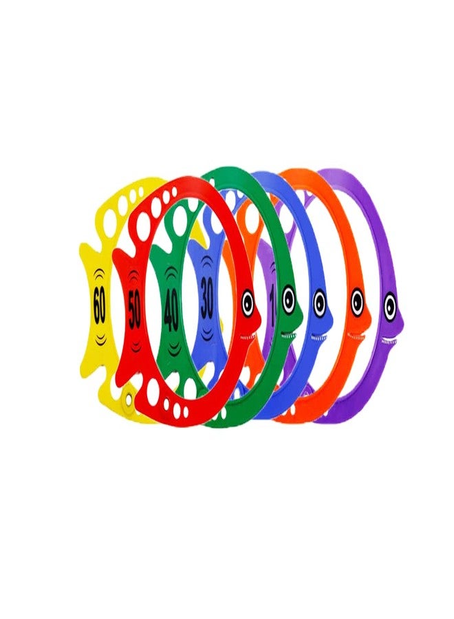 Fitfix® Swimming Toy Set of Floating Egg Flips, Diving Discs, Diving Fish, Sinker Rings Diving Stick I Diving Toys for Children I Ideal Gift Set - Made in India (Fitfix Premium Combo) - Image 4