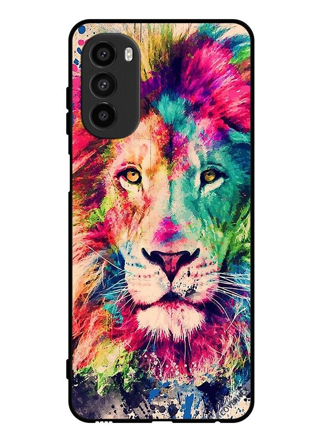 Covernex Protective Case Cover For Motorola Moto G82 Lion Paint Art - Image 1