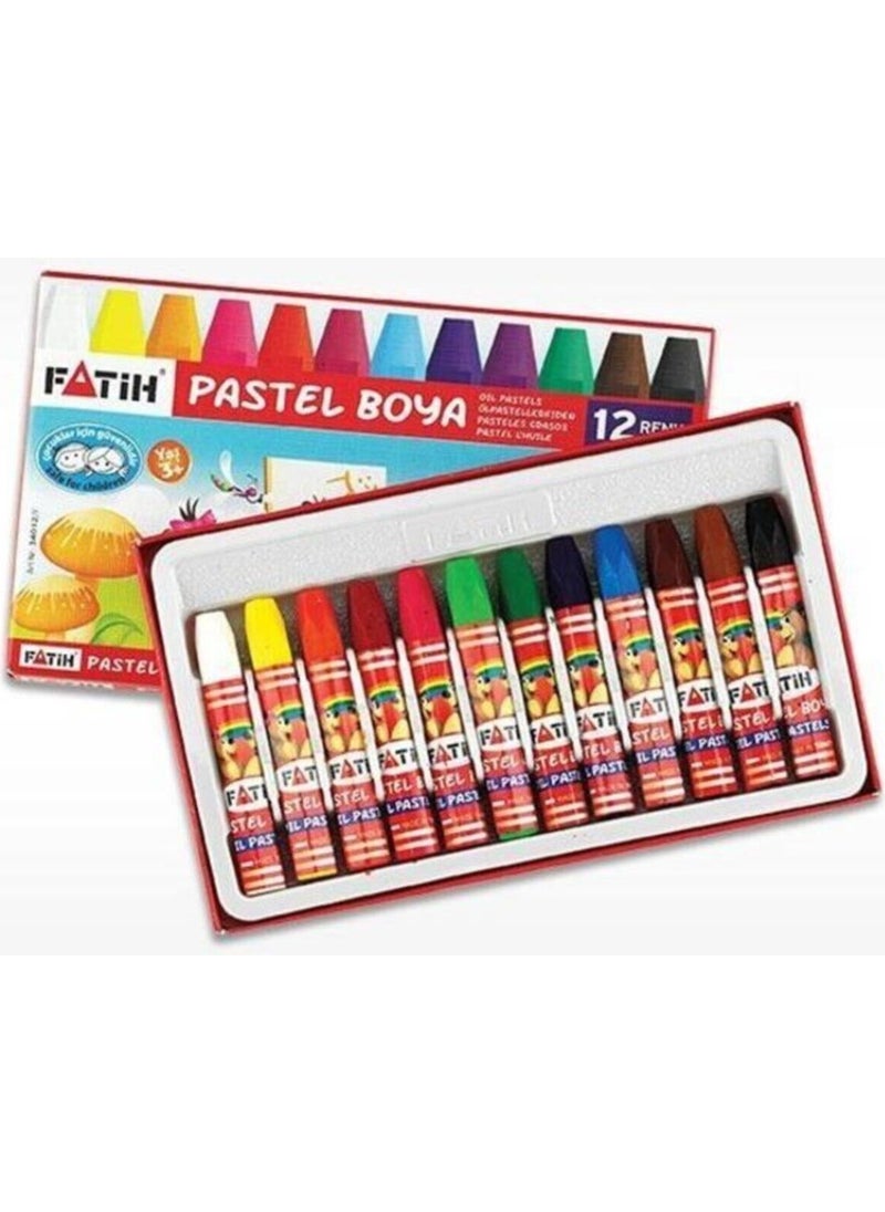 Fatih 12 Pack Crayons 12 Colors Crayon 