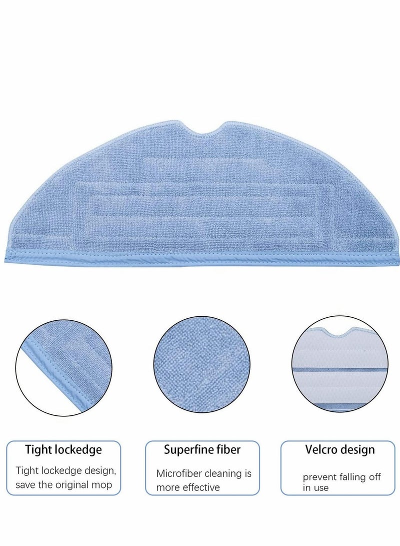 SYOSI رؤوس ممسحة بديلة رأسية رطبة 10 قطع وسادات تنظيف ميكروفيبر لملحقات S7 T7S T7 بلس للأرضيات الخشبية (5 قطع) - Image 5
