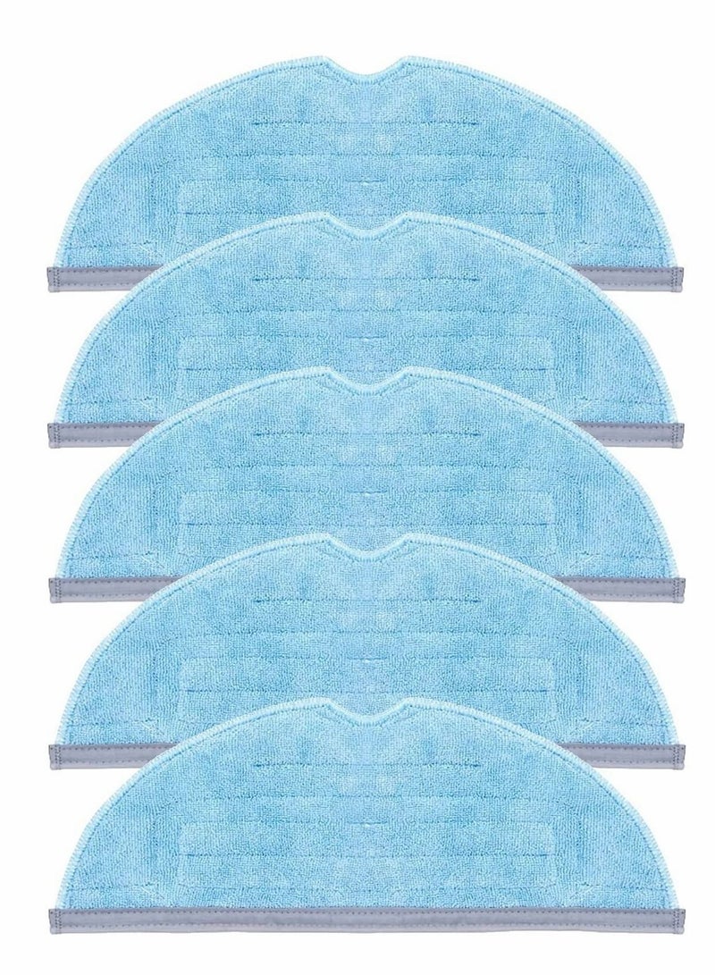 SYOSI رؤوس ممسحة بديلة رأسية رطبة 10 قطع وسادات تنظيف ميكروفيبر لملحقات S7 T7S T7 بلس للأرضيات الخشبية (5 قطع) - Image 1