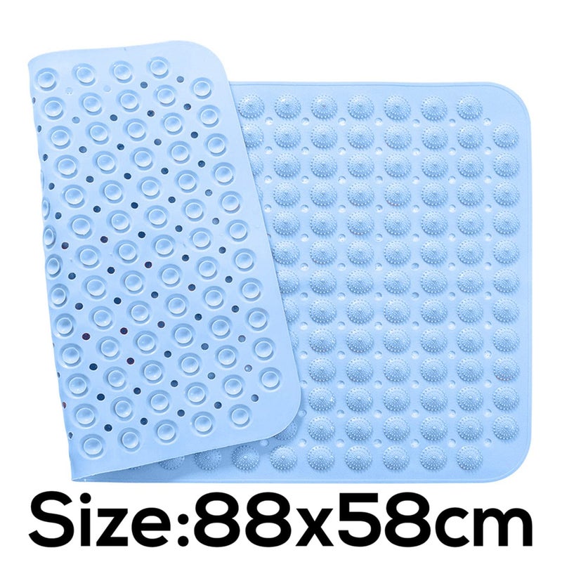 JYOT CREATION PVC AntiSlip Bathroom Shower MatAnti Slip Bathtub Bathroom Mat with Suction Cup Drain Hole and Anti Skid NonSlippery Rubber Floormat for Toilet Kitchen - Image 5