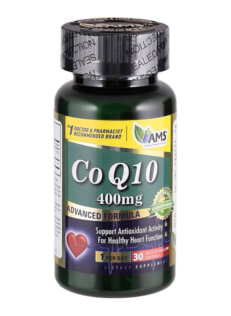 AMS CoQ10 Advanced Formula - 30 Softgels