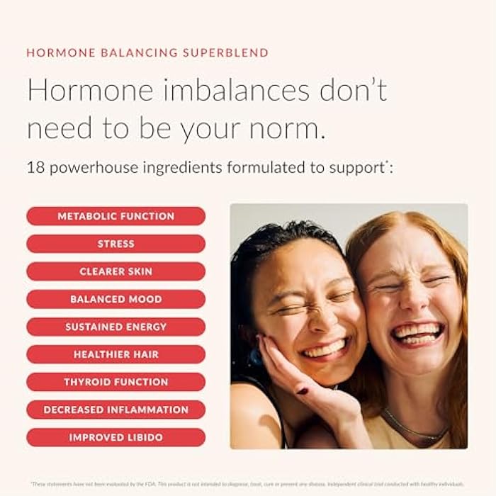 Beam Glow Hormone Balance Supplement for Women – Cortisol Supplement for Women, PMS Relief Supplement, Perimenopause Support, Womens Vitamins, Thyroid Support with Ashwagandha & Selenium - Image 3