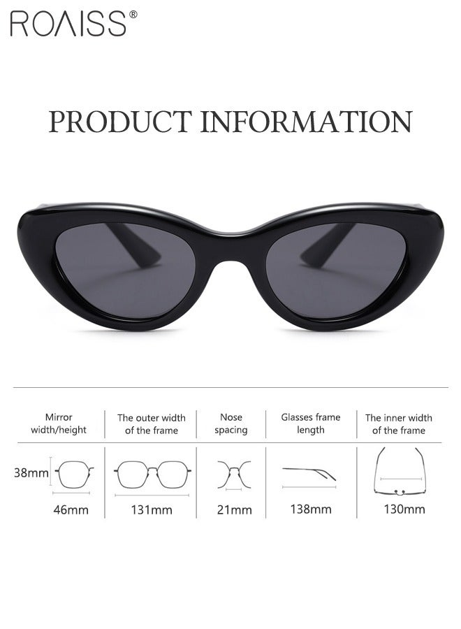 roaiss Cat Eye Polarized Sunglasses for Kids, UV400 Protection Cute Beach Holiday Sun Glasses with Lightweight Flexible TPEE Frame for Boys Girls and Children Age 3-12, Black White - Image 3