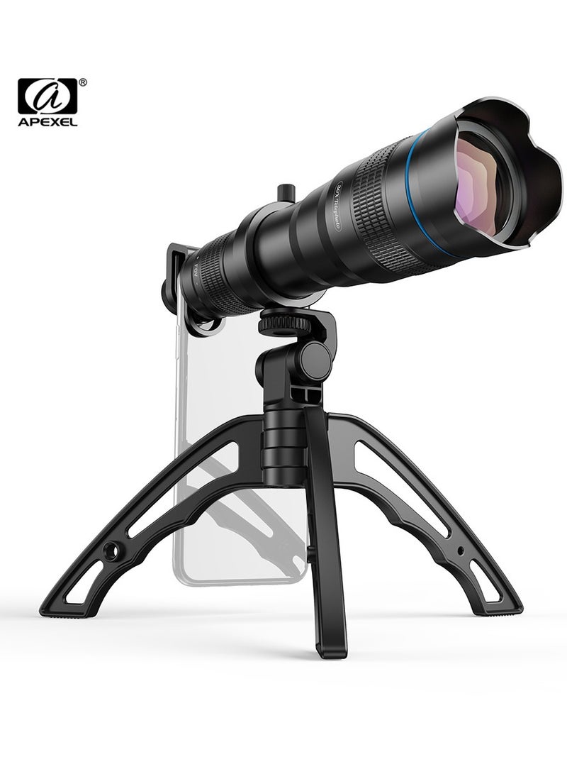 APEXEL APL-JS36XJJ04 HD 36X Metal Single-tube Telescope Telephoto Lens Optic Phone Camera Lens Monocular with Mini Selfie Tripod for Most Smartphones - Image 2