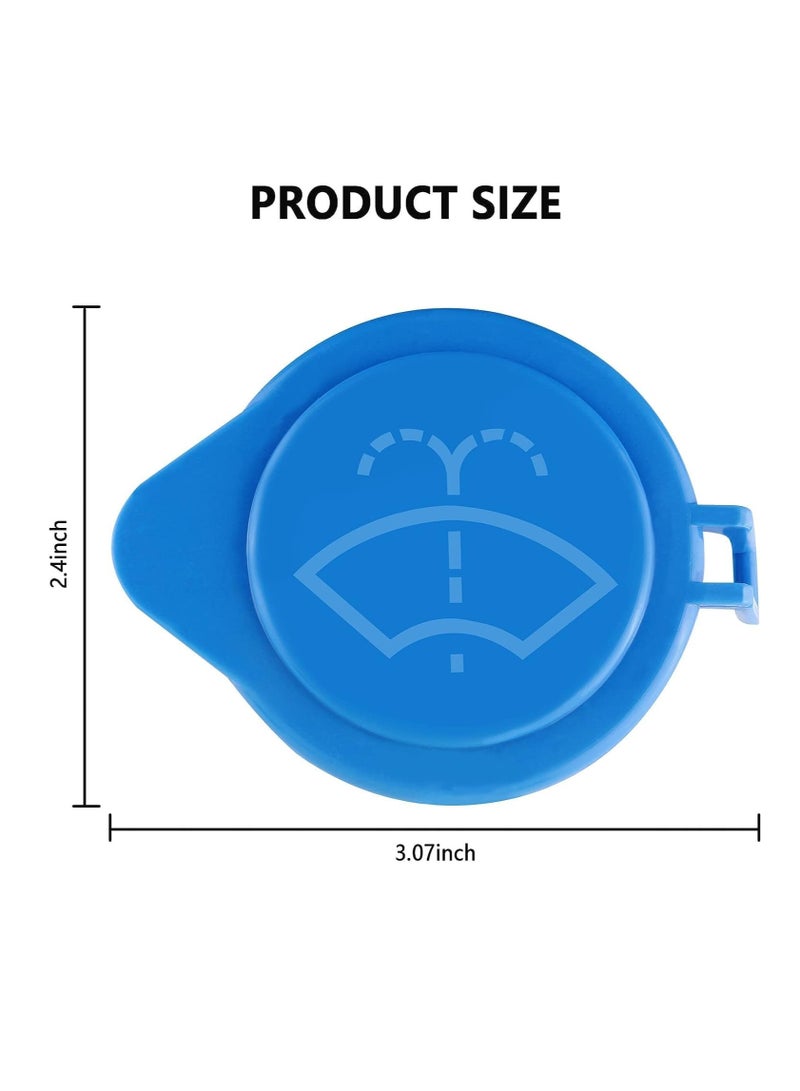 Excefore Windshield Wiper Washer Fluid Reservoir Tank Bottle Cap, Replacement Windshield Wiper Washer Fluid Reservoir Tank Bottle Cap Compatible for Ford Focus 2011-2015,Citroen C5 C6, OEM: #1708196(2Pcs)  - Image 2