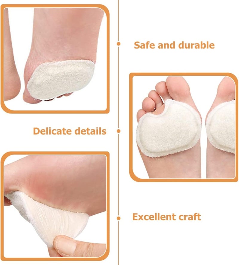 cheekyglo 2pairs Fit Heel for Professional Convenient Foot Inserts: Insert Metatarsal Forefoot Pads Grip Cushion Feet Support Comfortable Shoe Ball Blister Dancer Unisex Self- Improving of - Image 2