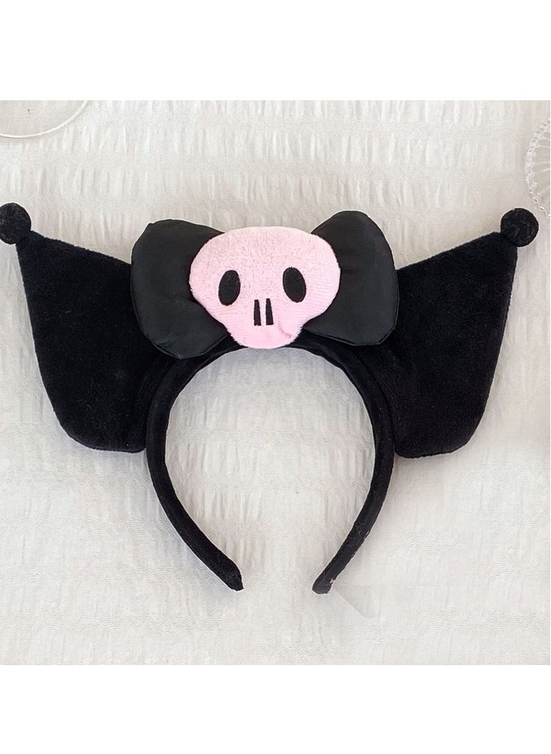Generic - Three Piece Set — Girl's Stylish Cartoon Love Fake Two-Piece Sweater Knitted Dress Hair Hoop Handbag - Image 1