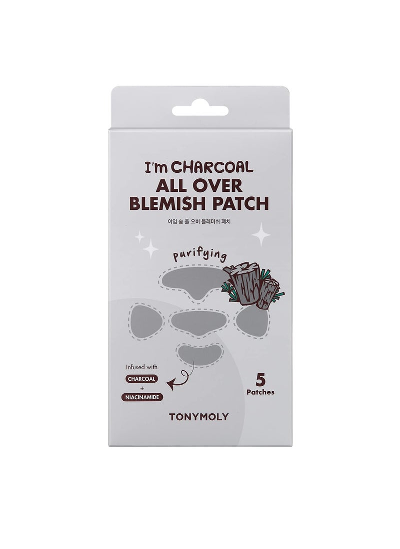 TONYMOLY TONYMOLY I'm Charcoal All Over Blemish Patches, 5 Count 