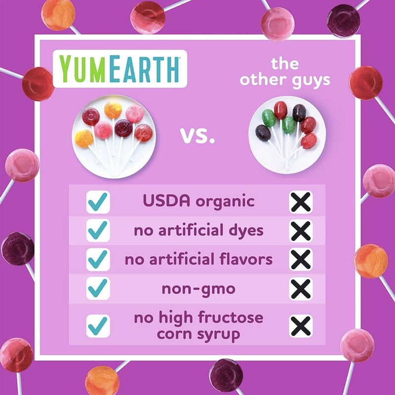 YumEarth Organic Vitamin C Lollipops - 40 Count - Image 5