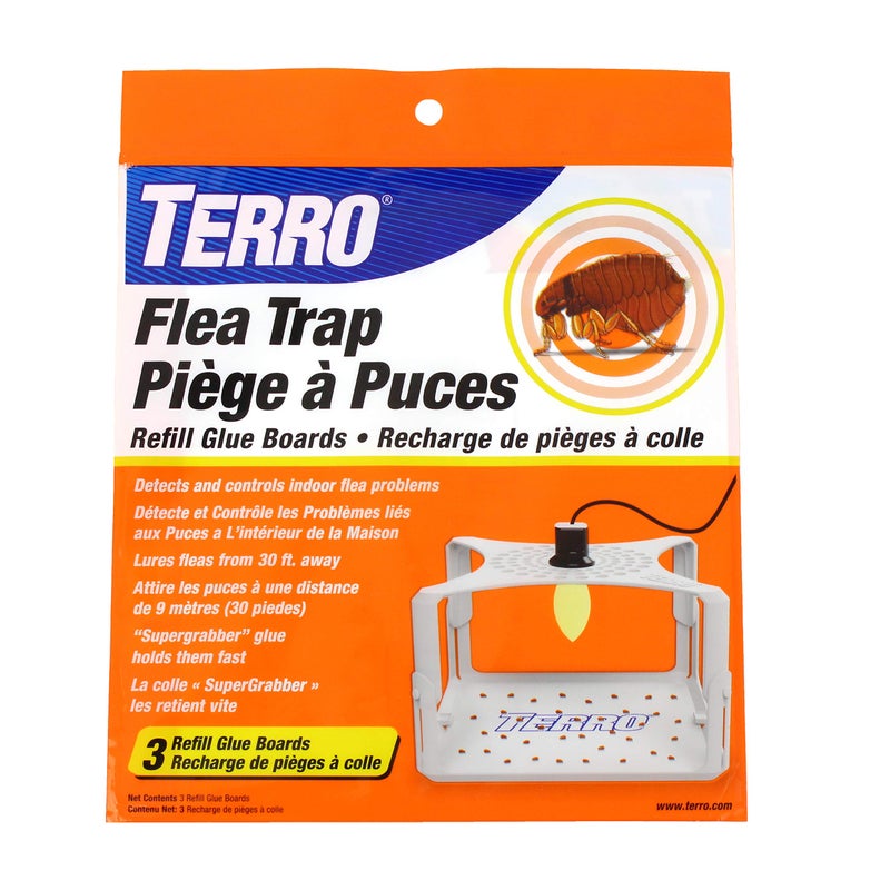 TERRO Flea Trap Refill Pack of Glue Cards for T230 Indoor Flea Trap - 3 Count (Pack of 1) - T231 - Image 1