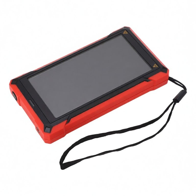 Digital Multimeter: Red Portable Tester With Bright 3-LED Flashlight - Infrared Laser Positioning Clear VA & LCD Display for Dark Environment Electrical Inspections, Live Line Detection - Image 1