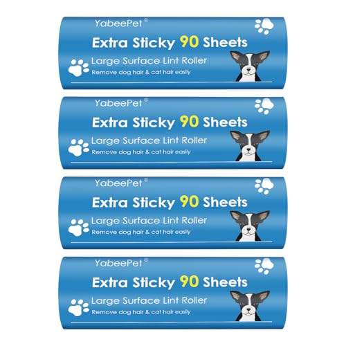 YabeePet Extra Sticky Large Lint Roller Refills 63 Giant Lint Roller Refills for Pet Hair ClothesFurniture Cleaning 360 Sheets in Total - Image 2