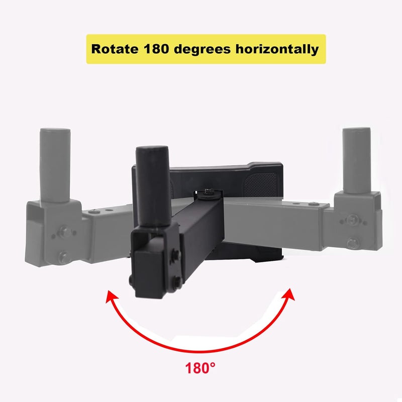 Howonder HD-339 Heavy Duty Speaker Wall Mount,Hold up to 100lbs,Speaker Wall Mount Bracket Design for Professional Audio PA Speakers,Screw Hidden (2 Packs Black) - Image 3
