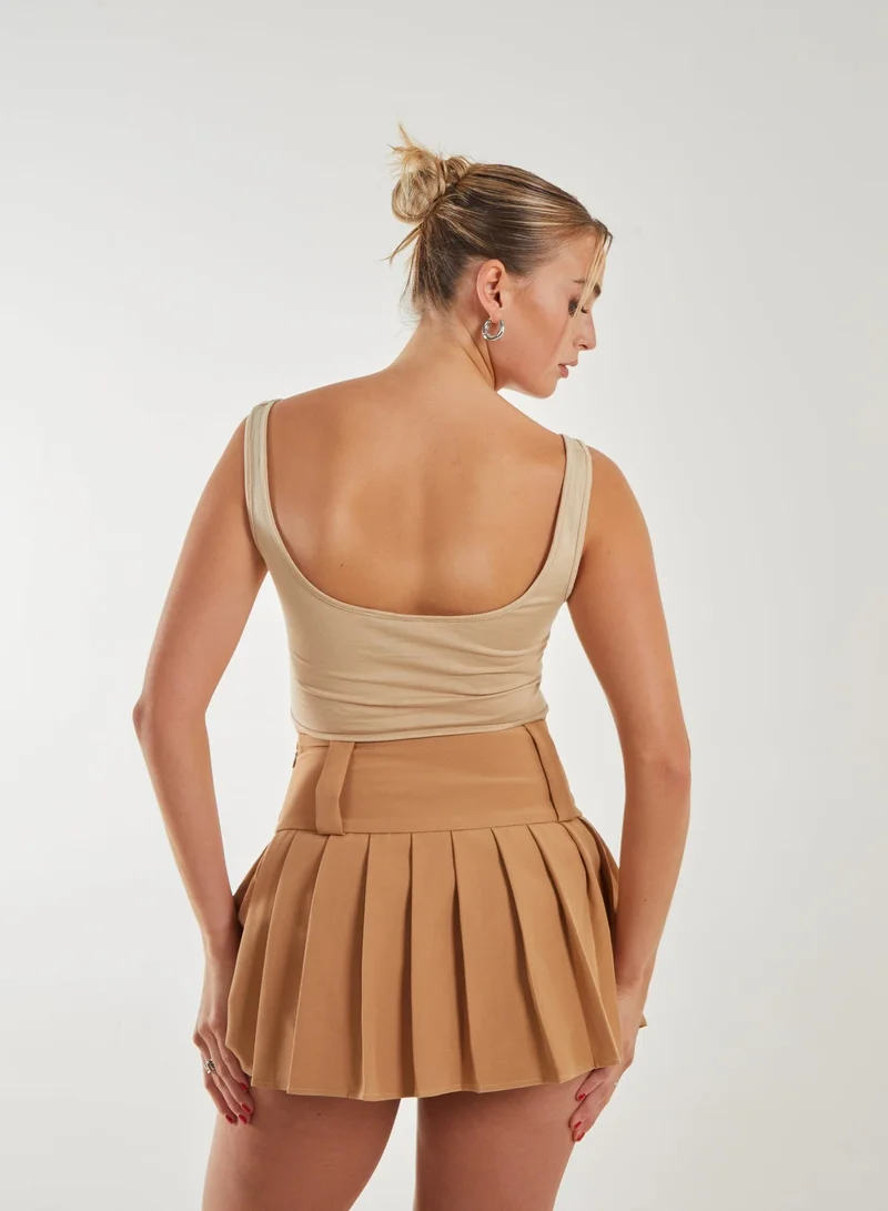 Pink Vanilla Square Neck Corset Top