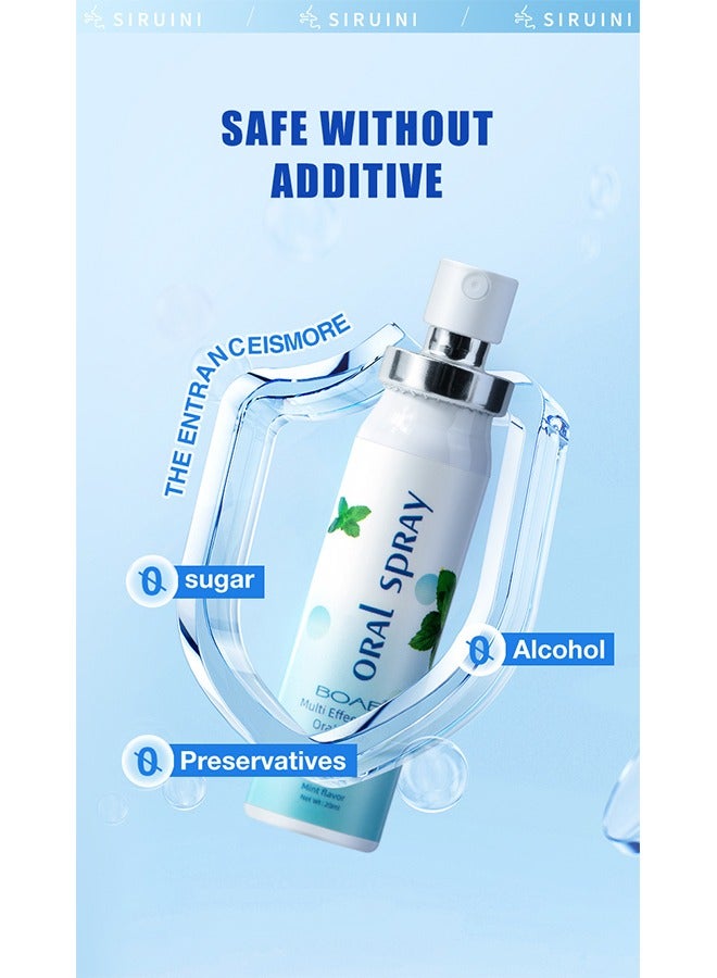 BOAE Multi Effeet Fresh Oral Spray , Bad Breath Treatment for Adults, Mint Flavor Mouth Freshener, Effective Mouth Spray, Breath Freshener Spray, Oral Care Spray, Mouth Healthy Care-20ml - Image 2