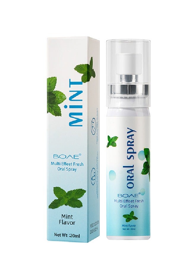 BOAE Multi Effeet Fresh Oral Spray , Bad Breath Treatment for Adults, Mint Flavor Mouth Freshener, Effective Mouth Spray, Breath Freshener Spray, Oral Care Spray, Mouth Healthy Care-20ml - Image 1