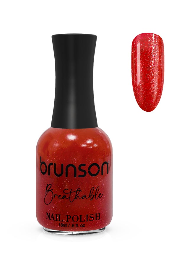 brunson Breathable Nail Polish Halal nail polish Wudu friendly Quick-Dry Vegan long lasting but easy peel off   18ml BH364 
