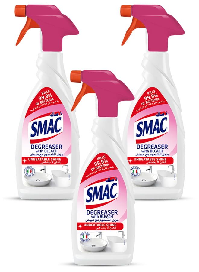 Smac Degreaser with Bleach 3x650ml - Image 1