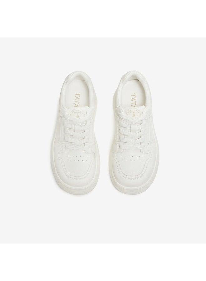 Tata  Spring Mall Fashion Casual Versatile Sneakers Off-white Size 38 - Image 5