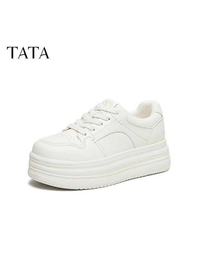 Tata  Spring Mall Fashion Casual Versatile Sneakers Off-white Size 38 - Image 3