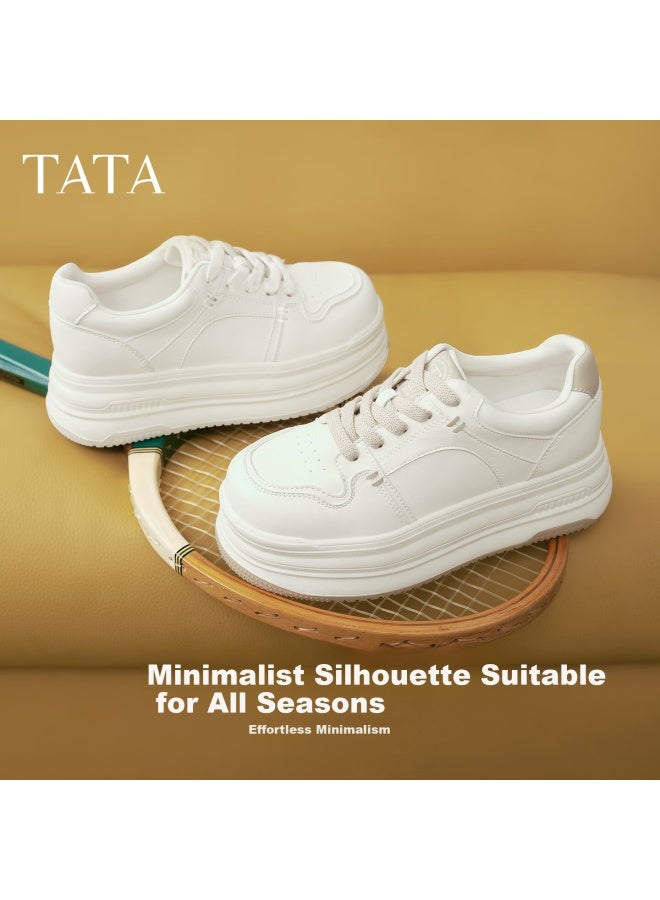 Tata  Spring Mall Fashion Casual Versatile Sneakers Off-white Size 38 - Image 2