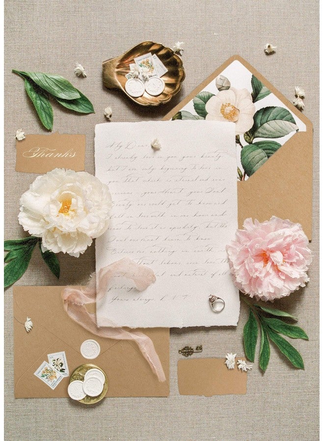 ValBox 4.6X6.3 Kraft Envelopes 100 Pcs 120 Gsm Brown Contour Flap Invitation Envelopes For Baby Shower Graduation Wedding Invitations Gummed Flap - Image 5