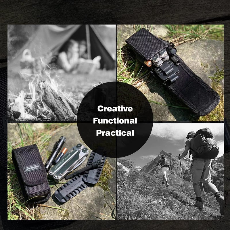 Perilogics Leatherman Tool Sheath Replacement by Perilogics. Magnetic Closure Pouch Fits Wave Plus, Wingman, Charge, Surge, Super Tool 300, Signal, Free P2 P4. Fits Tool 4 to 4.5 inch in Length. - Image 2