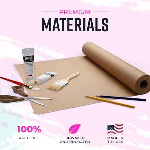 Bryco Goods Jumbo Kraft Paper Roll - Brown - 18" x 2100" (175') - USA Made - Suitable for Packing - Moving - Shipping - Crafts - Wall Art - Bulletin Boards - Floor Covering - Table Runner - Image 2